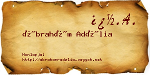 Ábrahám Adélia névjegykártya